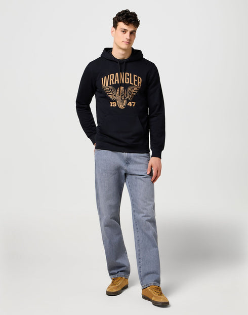 Wrangler Men's Americana Hoodie In Black