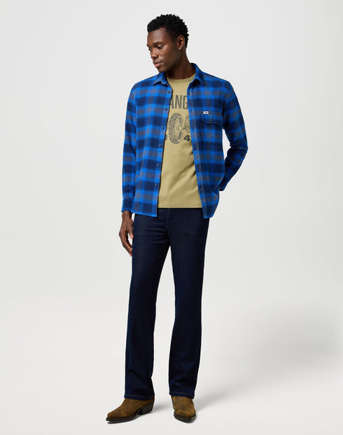Wrangler Men's Americana T-Shirt in Aloe - Rodeo In