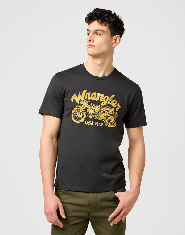 Wrangler Men's Americana T-Shirt in Black - Rodeo In