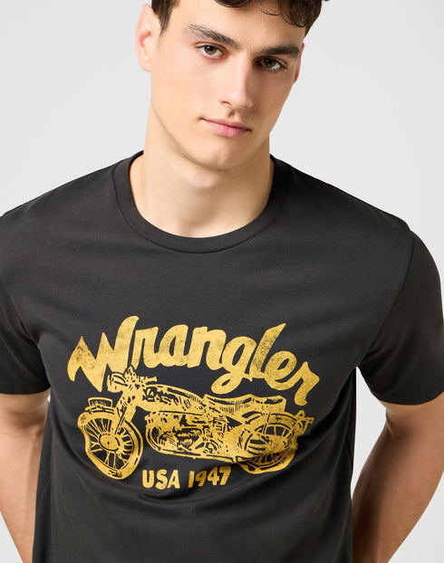 Wrangler Men's Americana T-Shirt in Black - Rodeo In