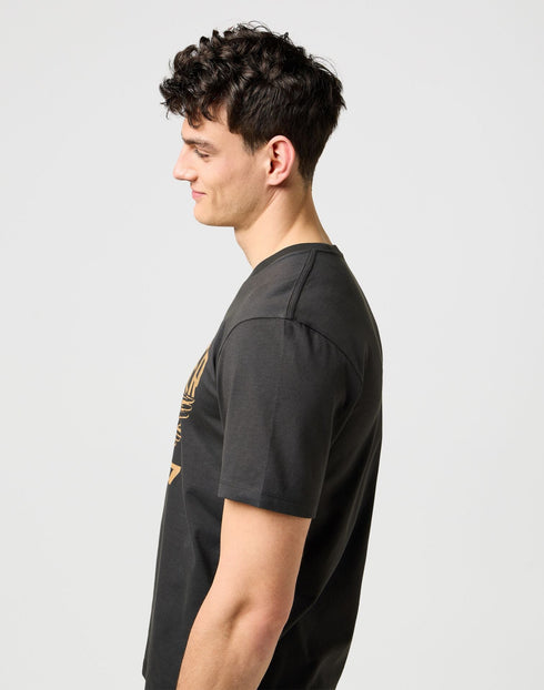 Wrangler Men's Americana T-Shirt in Faded Black - Rodeo In