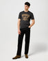 Wrangler Men's Americana T-Shirt in Faded Black - Rodeo In