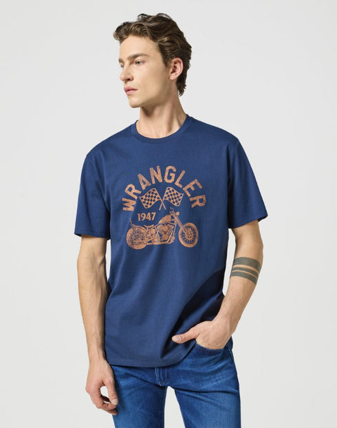 Wrangler Men's Americana T-Shirt in Navy