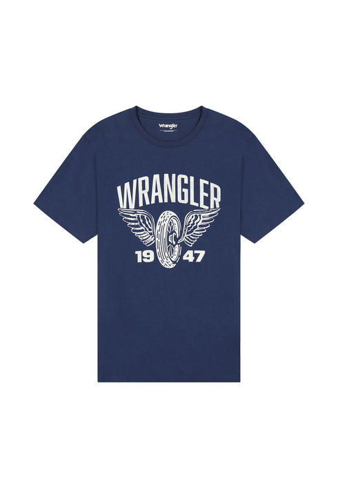 Wrangler Men's Americana T-Shirt in Navy - Rodeo In