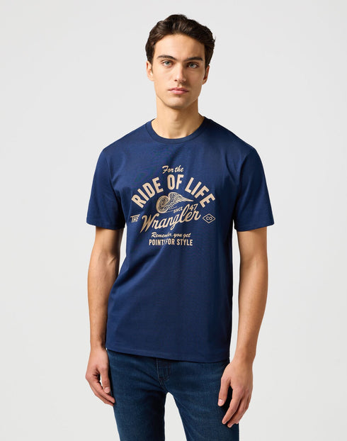 Wrangler Men's Americana T-Shirt In Navy