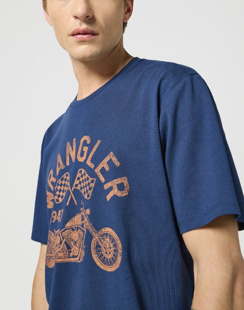 Wrangler Men's Americana T-Shirt in Navy