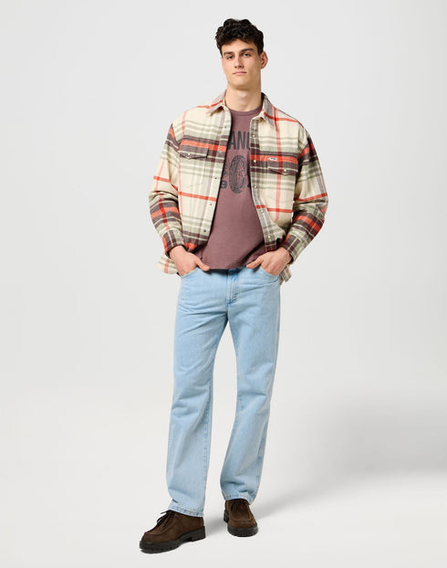 Wrangler Men's Americana T-Shirt in Peppercorn - Rodeo In