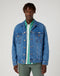 Wrangler Men's Anti Fit Jacket In Blue Eyes Blue - Rodeo In