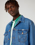 Wrangler Men's Anti Fit Jacket In Blue Eyes Blue - Rodeo In