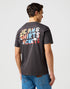Wrangler Men's Big Graphic JSJ T-Shirt In Faded Black