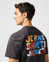 Wrangler Men's Big Graphic JSJ T-Shirt In Faded Black - Rodeo In