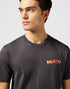 Wrangler Men's Big Graphic JSJ T-Shirt In Faded Black