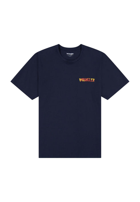 Wrangler Men's Big Graphic JSJ T-Shirt In Navy - Rodeo In