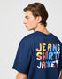 Wrangler Men's Big Graphic JSJ T-Shirt In Navy - Rodeo In