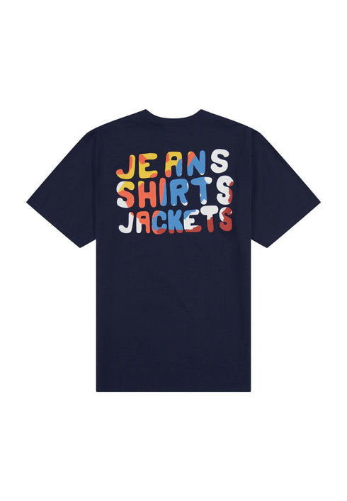 Wrangler Men's Big Graphic JSJ T-Shirt In Navy