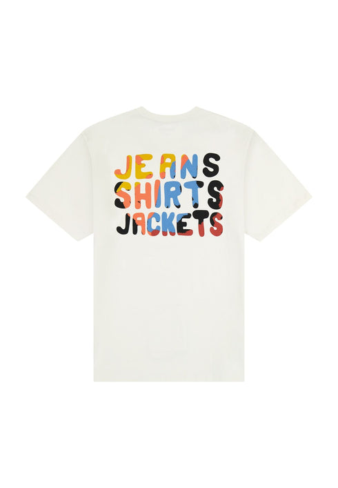 Wrangler Men's Big Graphic JSJ T-Shirt In Vintage White - Rodeo In
