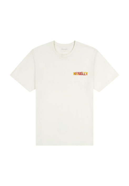 Wrangler Men's Big Graphic JSJ T-Shirt In Vintage White - Rodeo In