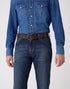 Wrangler Men's Cable Buckle Belt In Brown - Rodeo In