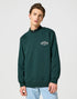 Wrangler Men's Cactus Crewneck Sweatshirt In Scarab