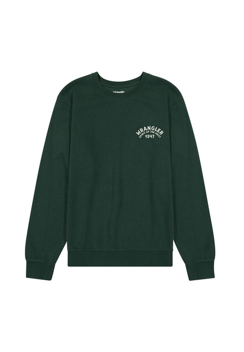 Wrangler Men's Cactus Crewneck Sweatshirt In Scarab