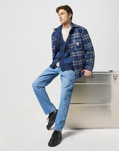 Wrangler Men's Cardigan Sweater in Navy