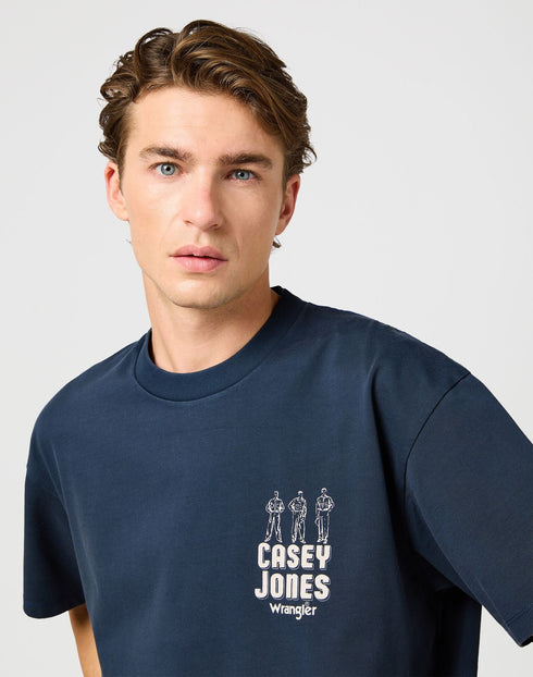Wrangler Men's Case Jones Graphic T-Shirt In Dark Navy