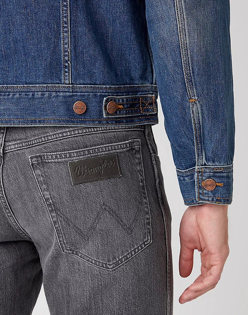 Wrangler Men's Classic Jacket In Mid Stone - Rodeo In