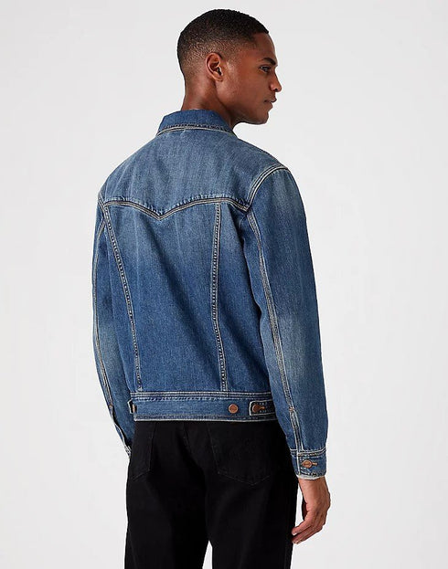 Wrangler Men's Classic Jacket In Mid Stone - Rodeo In
