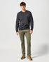 Wrangler Men's Crew Neck Sweatshirt In Faded Black