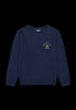 Wrangler Men's Crewneck Sweat Shirt In Navy
