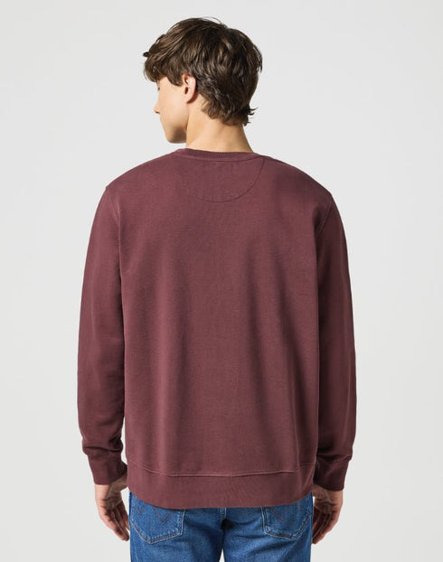 Wrangler Men's Crewneck Sweatshirt In Dahlia