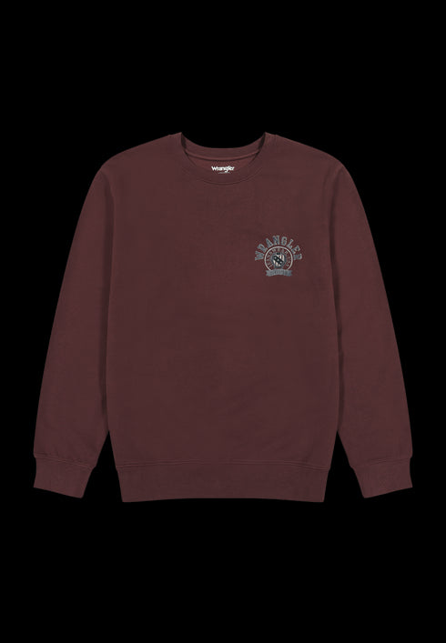 Wrangler Men's Crewneck Sweatshirt In Dahlia