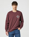 Wrangler Men's Crewneck Sweatshirt In Dahlia