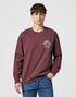 Wrangler Men's Crewneck Sweatshirt In Dahlia