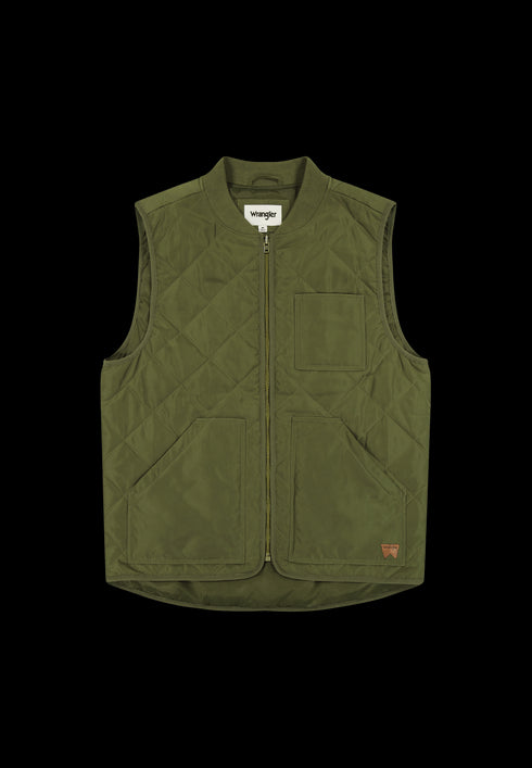 Wrangler Men's Elevated Vest In Ivy Green