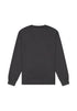 Wrangler Men's Embroidery Crew Neck Sweatshirt In Faded Black