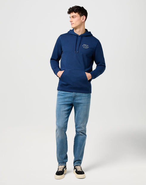 Wrangler Men's Embroidery Hoodie in Navy