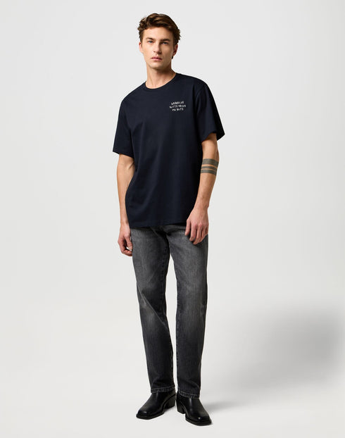 Wrangler Men's Embroidery T-Shirt in Black - Rodeo In