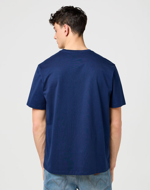 Wrangler Men's Embroidery T-Shirt in Navy - Rodeo In