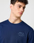 Wrangler Men's Embroidery T-Shirt in Navy - Rodeo In