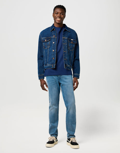 Wrangler Men's Embroidery T-Shirt in Navy - Rodeo In