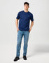Wrangler Men's Embroidery T-Shirt in Navy - Rodeo In