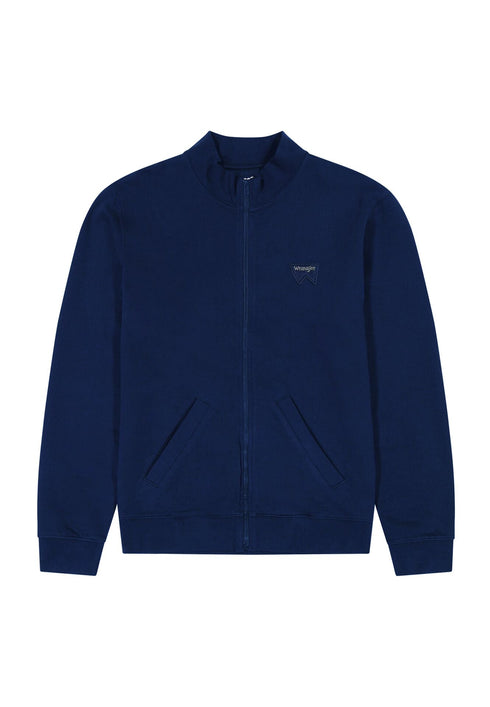 Wrangler Men's Funnel Neck Zip Sweatshirt in Navy