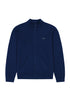 Wrangler Men's Funnel Neck Zip Sweatshirt in Navy - Rodeo In