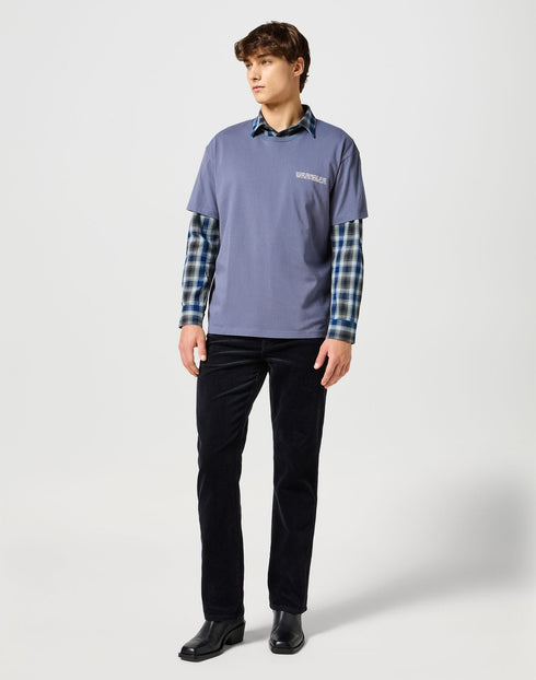 Wrangler Men's Graphic Cowboys T-Shirt In Grisaille