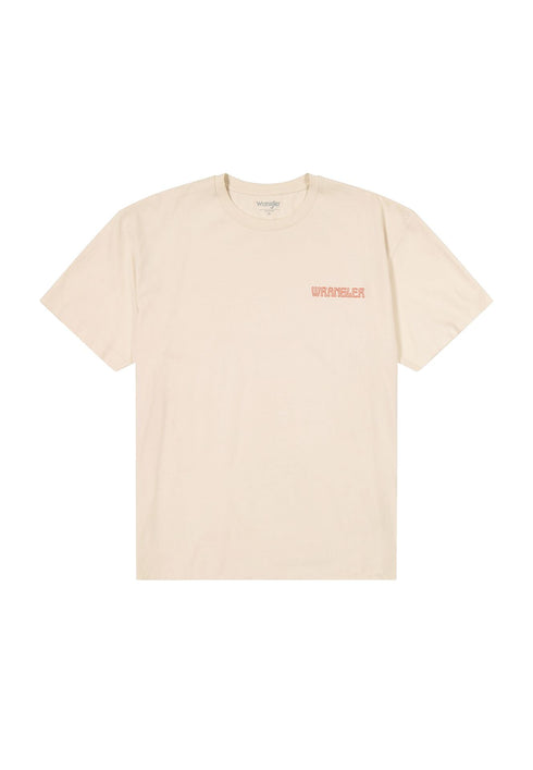 Wrangler Men's Graphic Cowboys T-Shirt In Vintage white