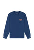 Wrangler Men's Graphic Crew Neck Sweatshirt in Black Iris - Rodeo In