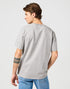 Wrangler Men's Graphic Go West T-Shirt In Mid Grey Melee