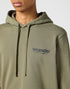 Wrangler Men's Graphic Hoodie In Dusty Olive