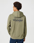 Wrangler Men's Graphic Hoodie In Dusty Olive